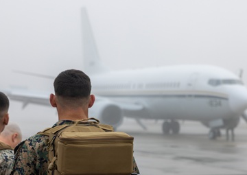 U.S. Marines with 2nd Marine Division depart for Naval Station Guantanamo Bay