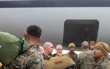 U.S. Marines with 2nd Marine Division depart for Naval Station Guantanamo Bay