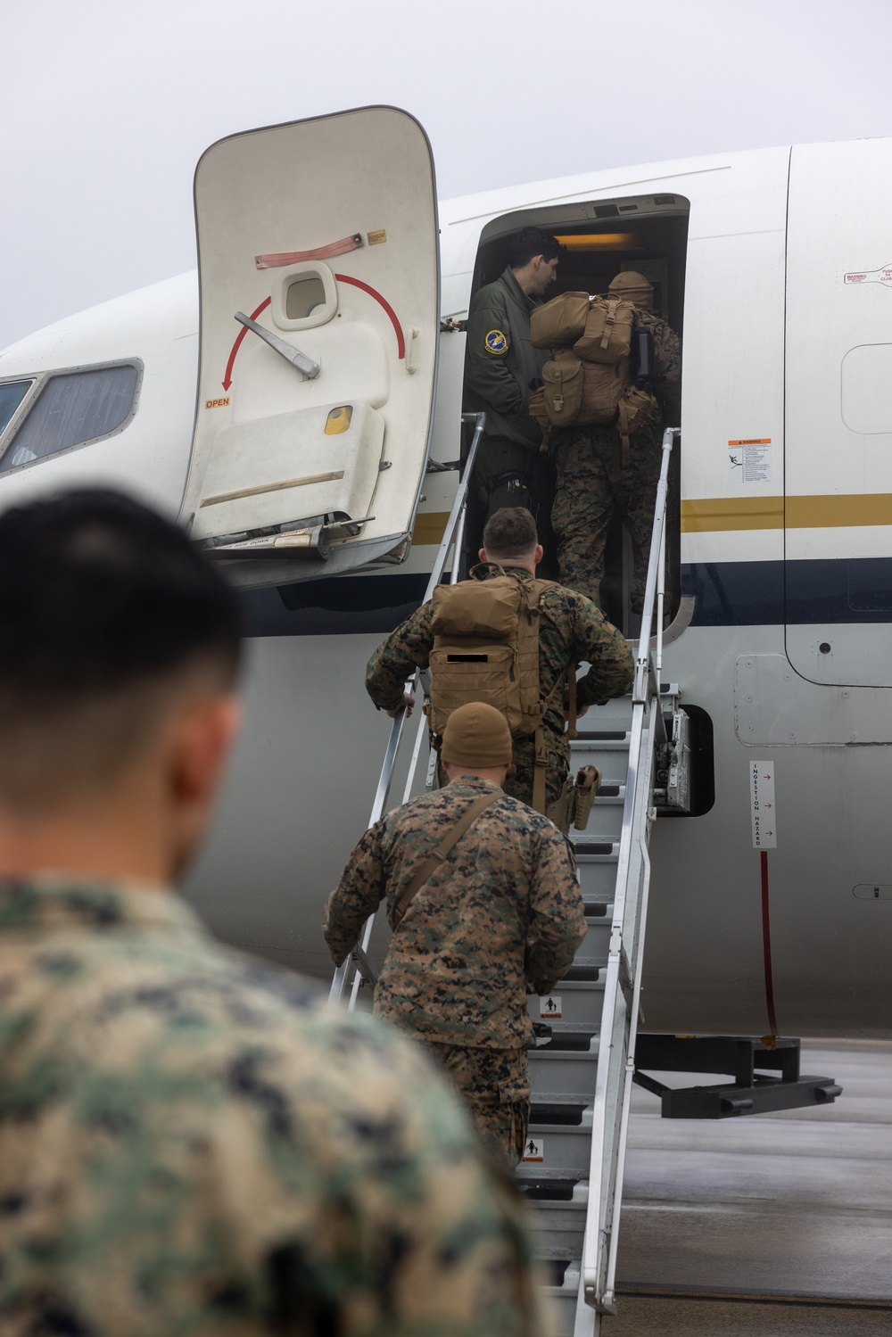 U.S. Marines with 2nd Marine Division depart for Naval Station Guantanamo Bay