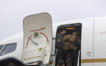 U.S. Marines with 2nd Marine Division depart for Naval Station Guantanamo Bay