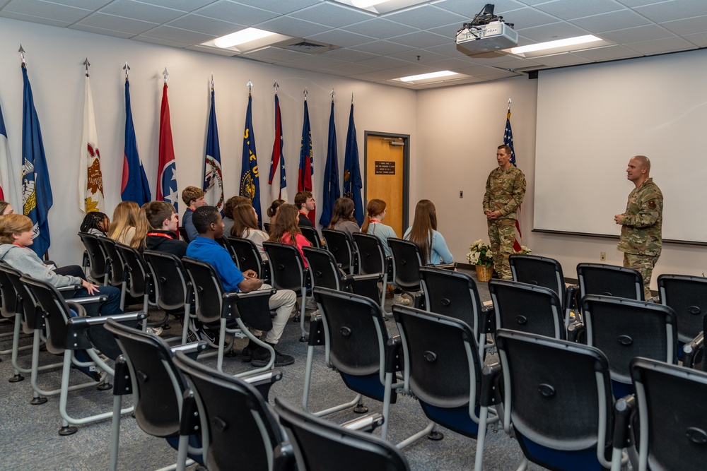 Keesler hosts the Biloxi chamber of commerce junior leadership group