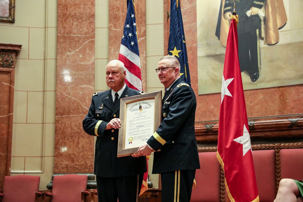 Indiana's 59th adjutant general retires after serving more than 35 years in the military