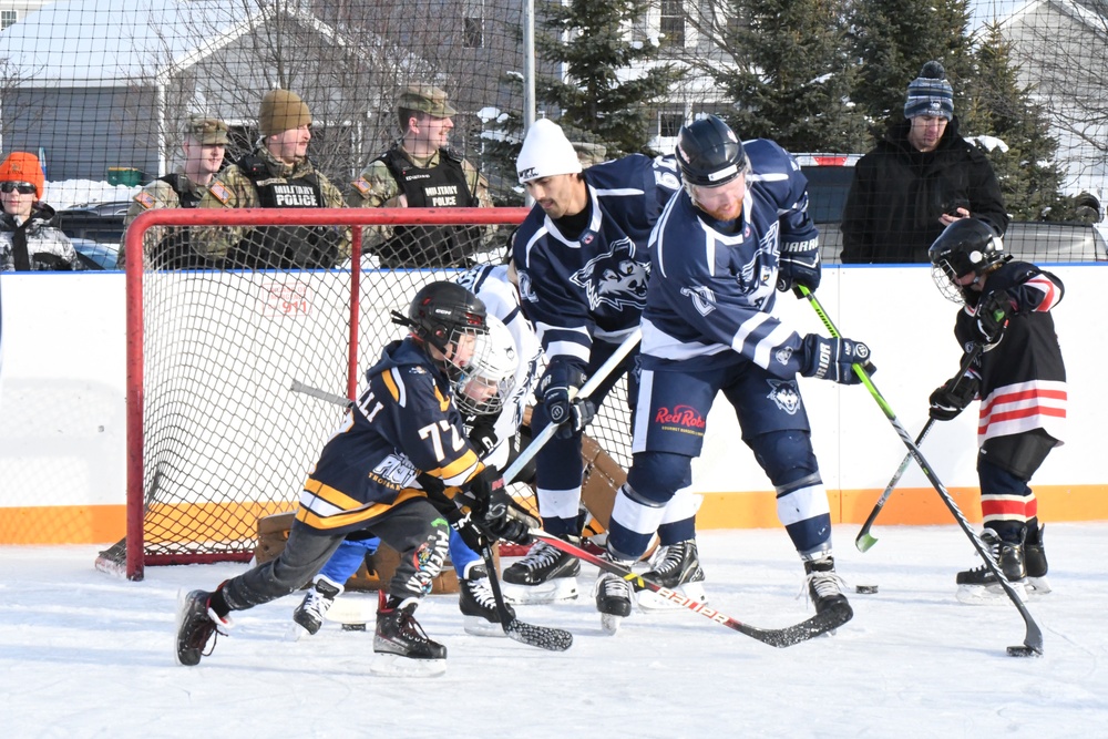 Fort Drum residents welcome Wolves on home ice