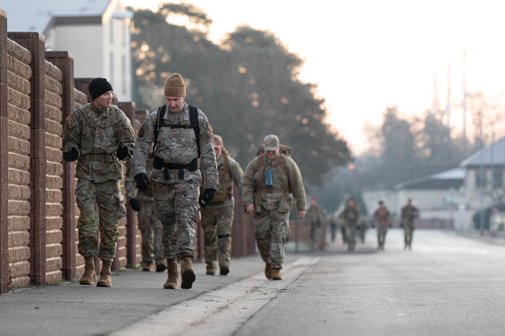 Ramstein hosts Danish Contingent Alternative March to support Danish veterans