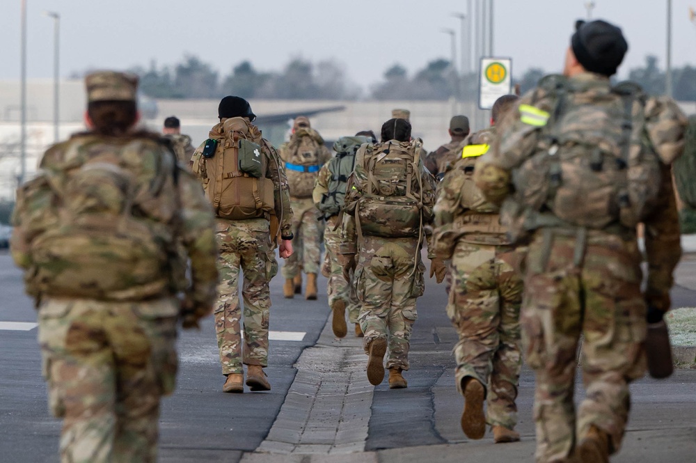 Ramstein hosts Danish Contingent Alternative March to support Danish veterans