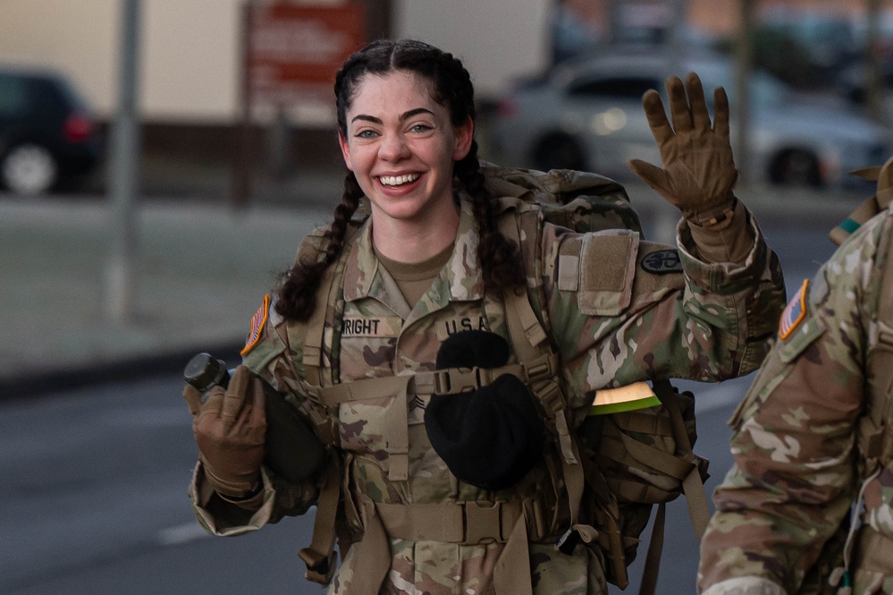 Ramstein hosts Danish Contingent Alternative March to support Danish veterans