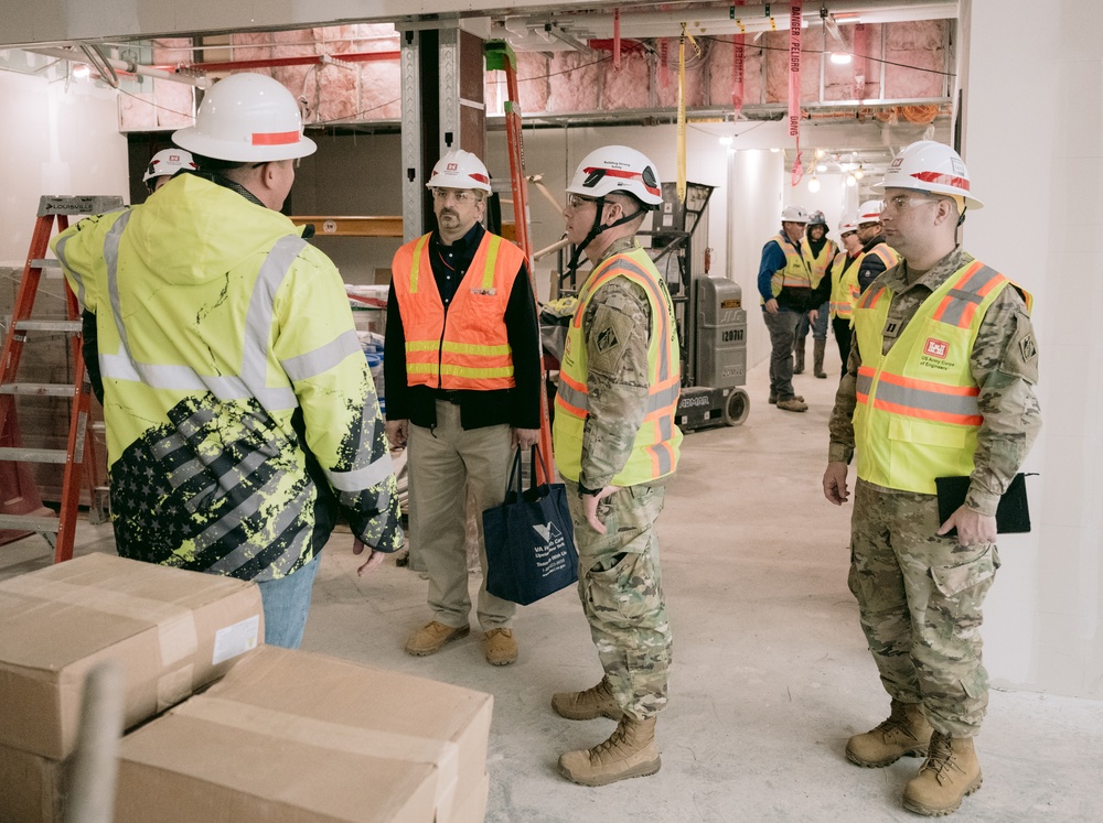 Army officer gaining engineering experience at Canandaigua VA Medical Center project