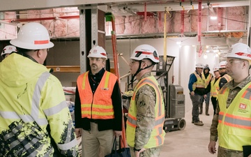 Army officer gaining engineering experience at Canandaigua VA Medical Center project