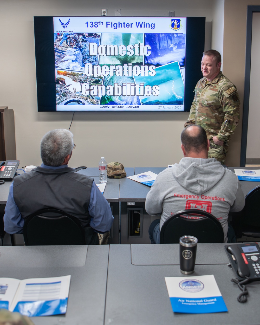 Oklahoma Emergency Management visits 138th Fighter Wing