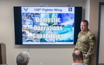 Oklahoma Emergency Management visits 138th Fighter Wing