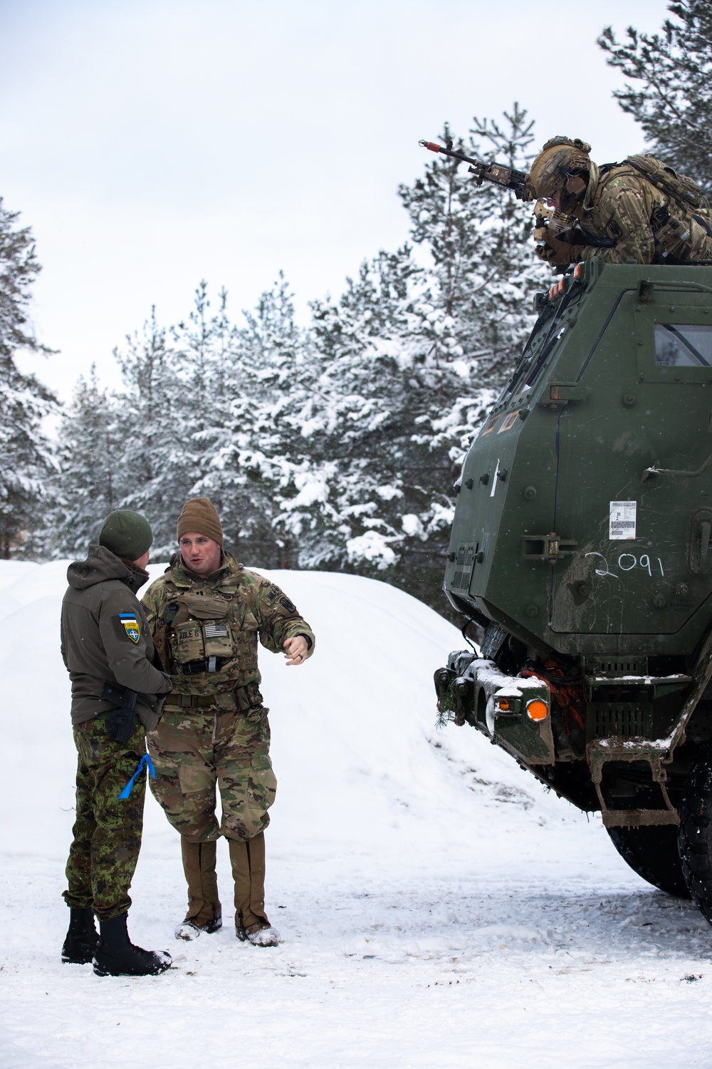 3-321st FAR and 5-7th CAV Participate in NATO’s Training Exercise ‘Winter Camp’ (DAY TWO)