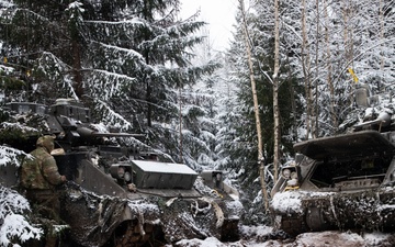 3-321st FAR and 5-7th CAV Participate in NATO’s Training Exercise ‘Winter Camp’ (DAY TWO)