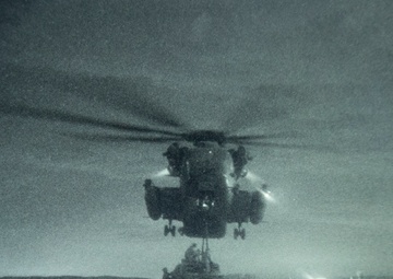 HMH-462 Conducts Joint Nighttime External Lift Training