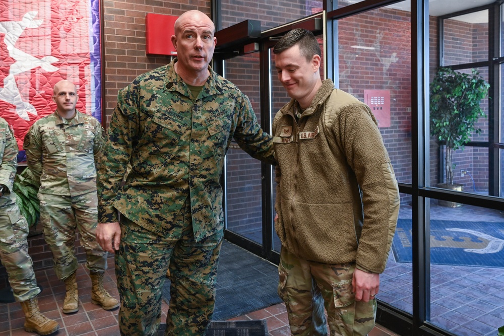 USSTRATCOM Command Senior Enlisted Leader Visits Ellsworth