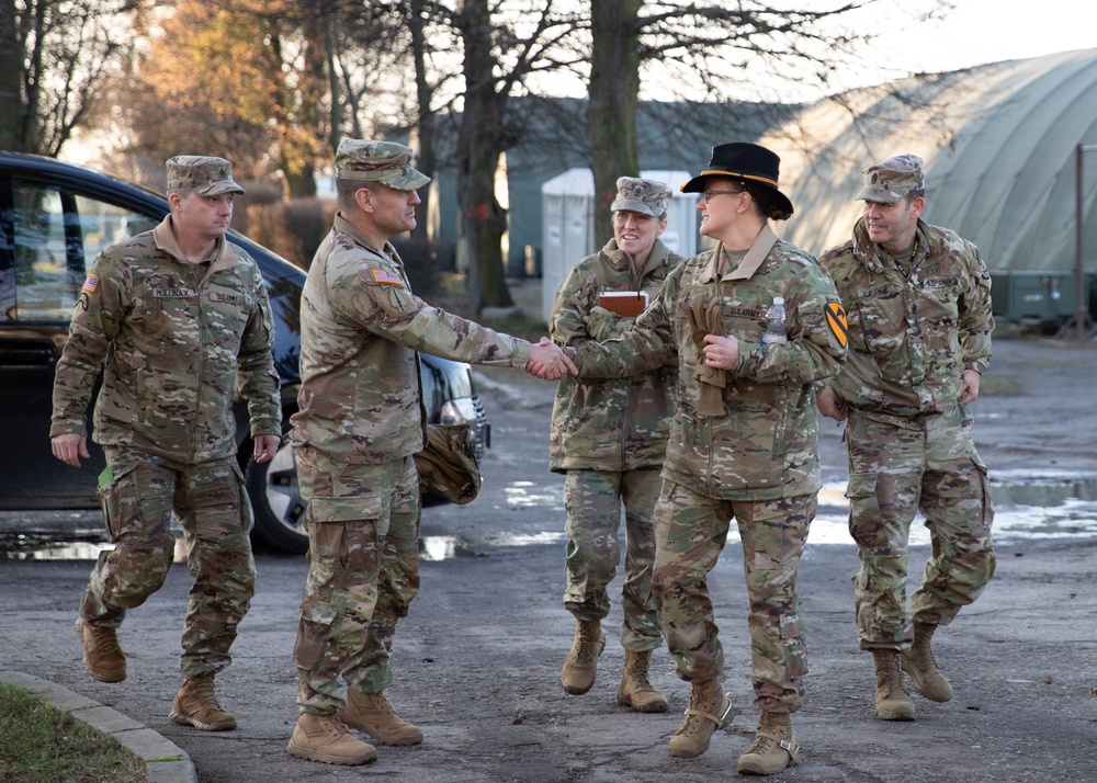 Sgt. Maj. of the Army Michael R. Weimer visits regionally aligned forces in Poland