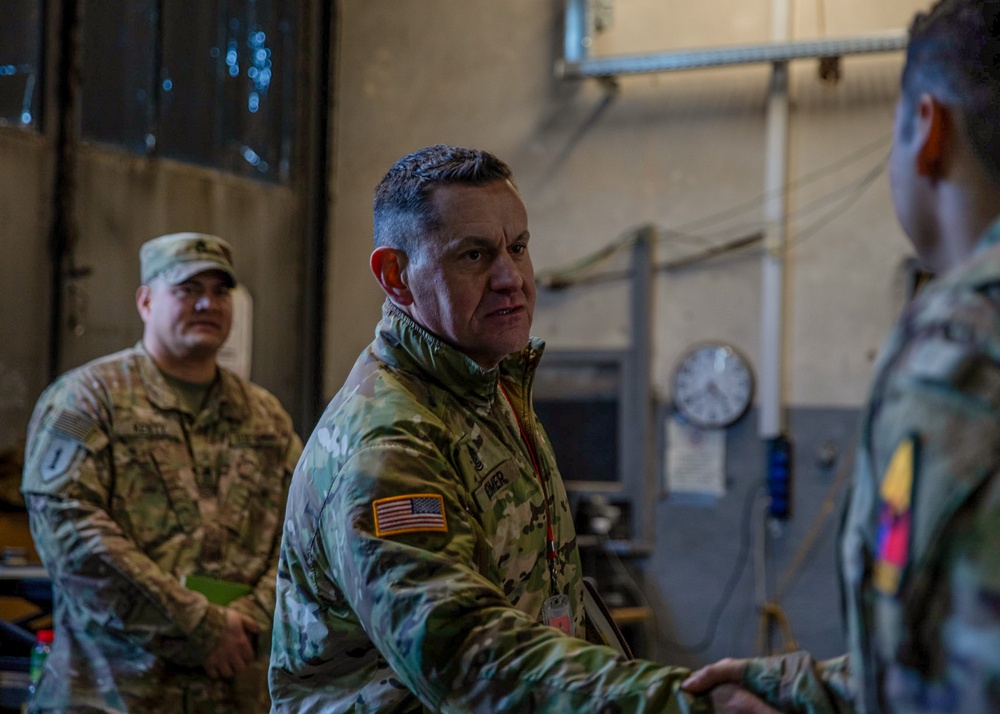 Sgt. Maj. of the Army Michael R. Weimer visits regionally aligned forces in Poland