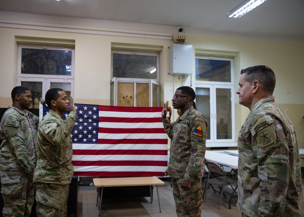 Sgt. Maj. of the Army Michael R. Weimer visits regionally aligned forces in Poland