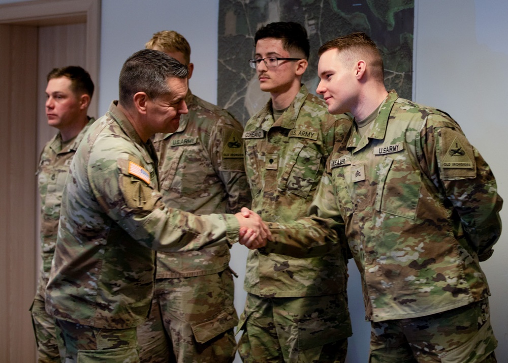 Sgt. Maj. of the Army Michael R. Weimer visits regionally aligned forces in Poland