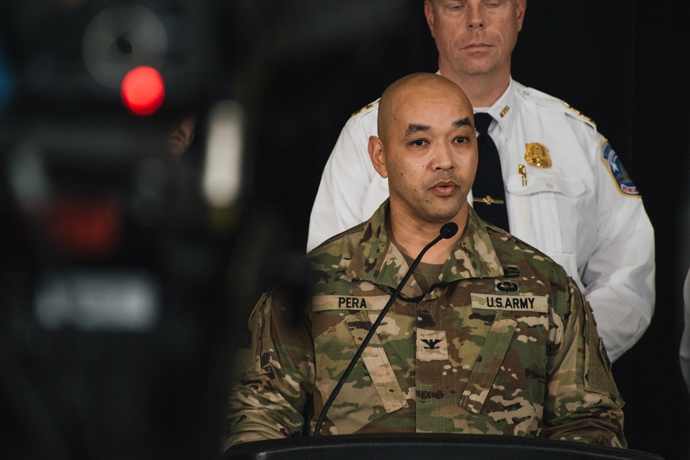 Unified Command hosts press conference ahead of wreckage removal operations at Potomac River Aviation Incident