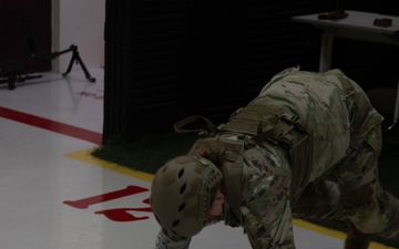 Best Warrior competitors are tested during the stress shoot and weapons assembly and disassembly event