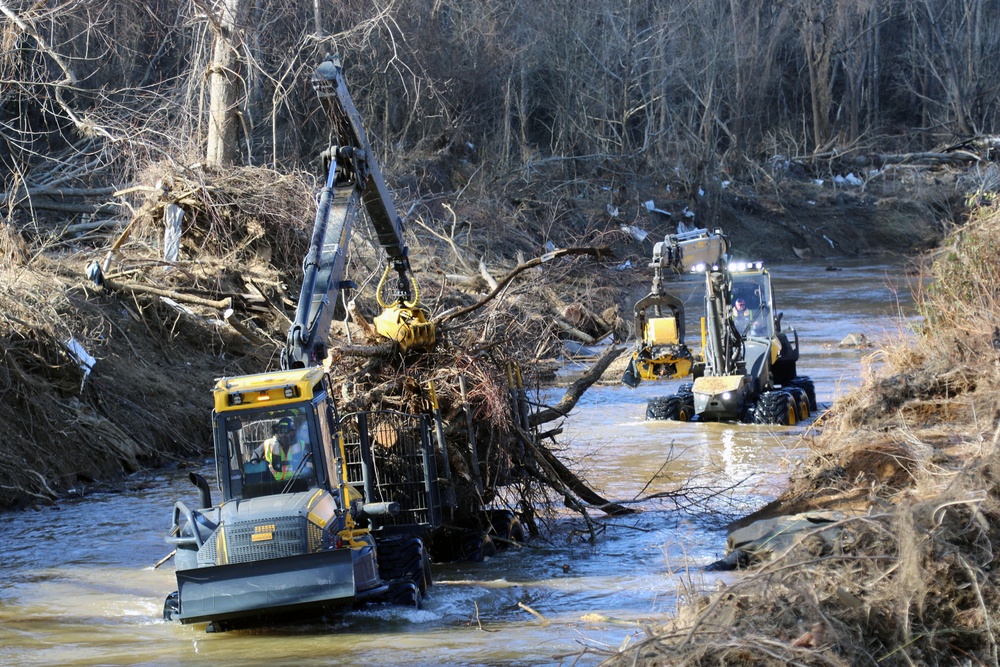 Waterway Debris Removal begins in Buncombe County, North Carolina