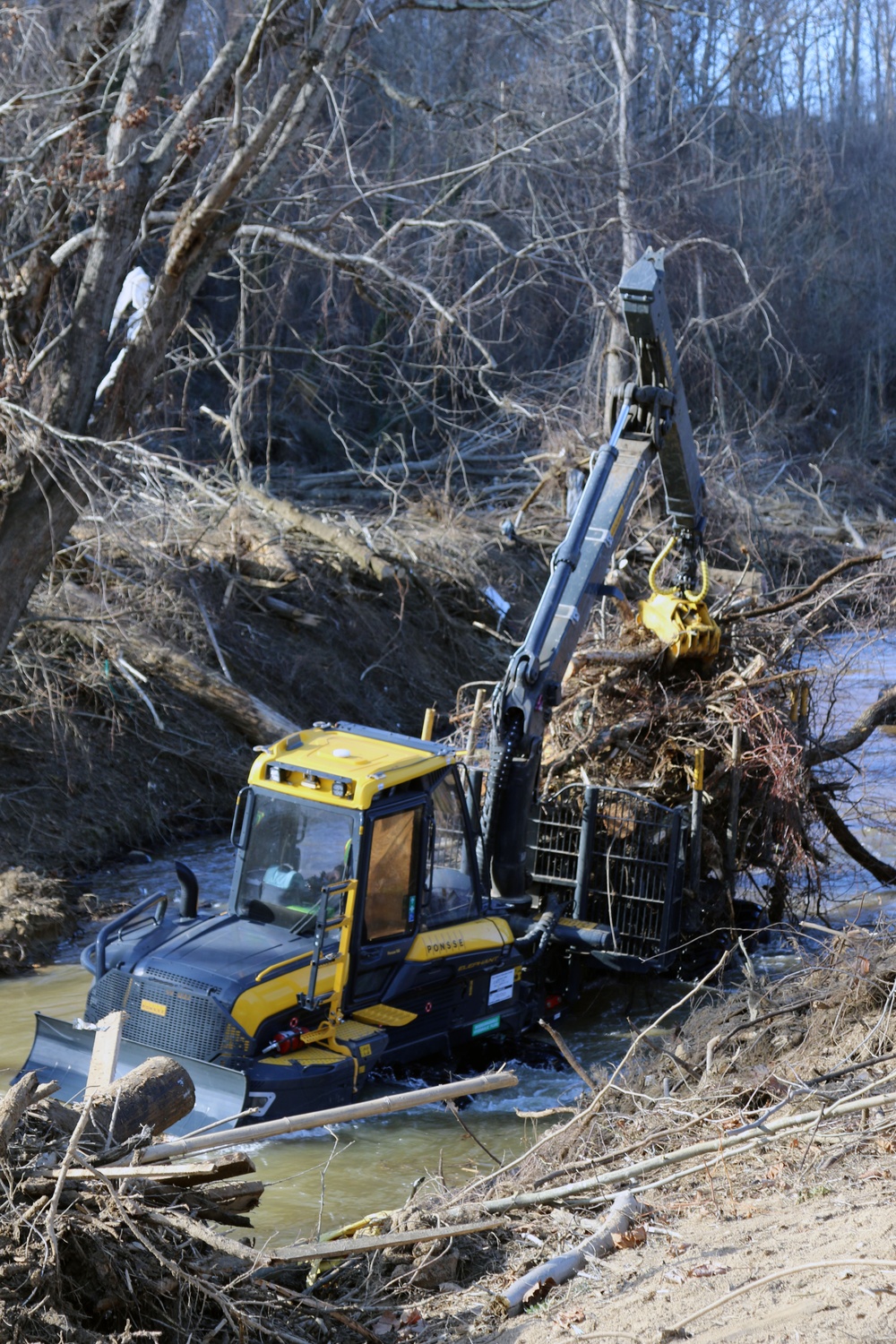 Waterway Debris Removal begins in Buncombe County, North Carolina