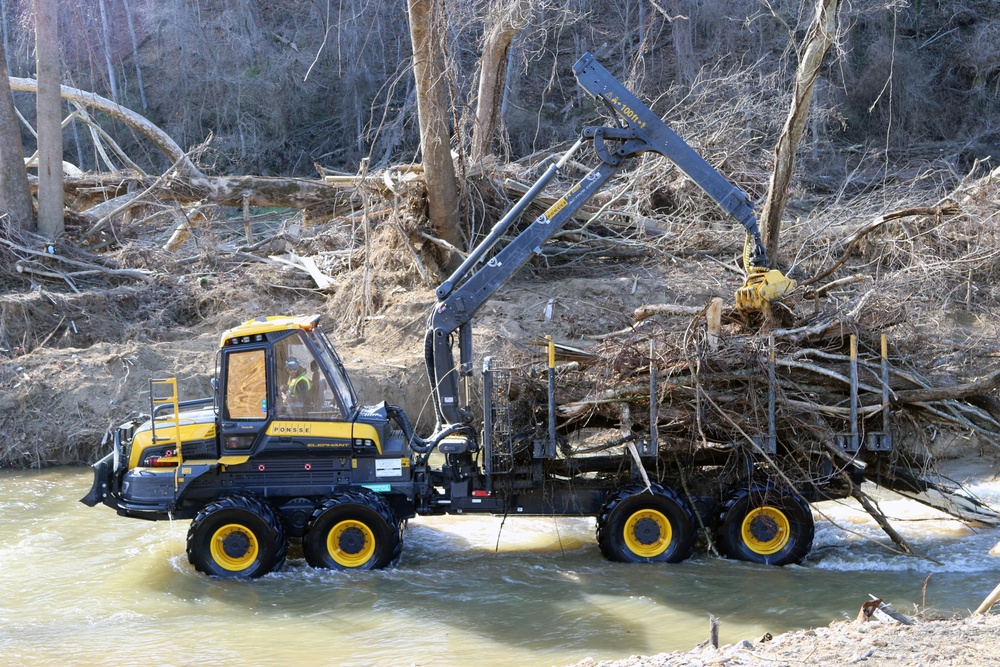 Waterway Debris Removal begins in Buncombe County, North Carolina