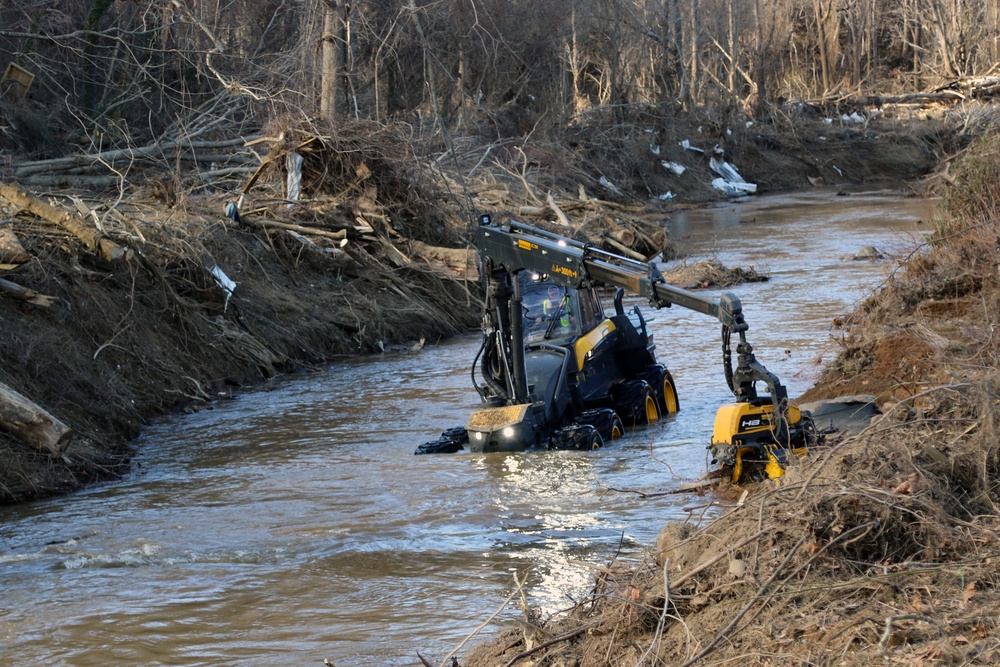 Waterway Debris Removal begins in Buncombe County, North Carolina