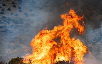 Kirtland Air Force Base Hold Prescribed Burns