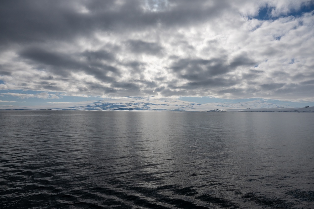 USCGC Polar Star (WAGB 10) crewmembers conduct damage control training in McMurdo Sound during Operation Deep Freeze