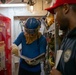 USCGC Polar Star (WAGB 10) crewmembers conduct damage control training in McMurdo Sound during Operation Deep Freeze