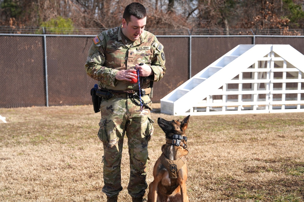 Department of Defense Staff visit 2d MWD Detachment