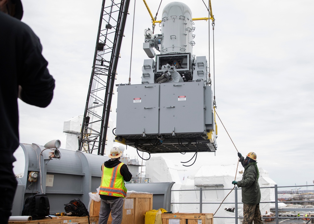 Kearsarge Installs Two New Close-In Weapon Systems (CIWS)