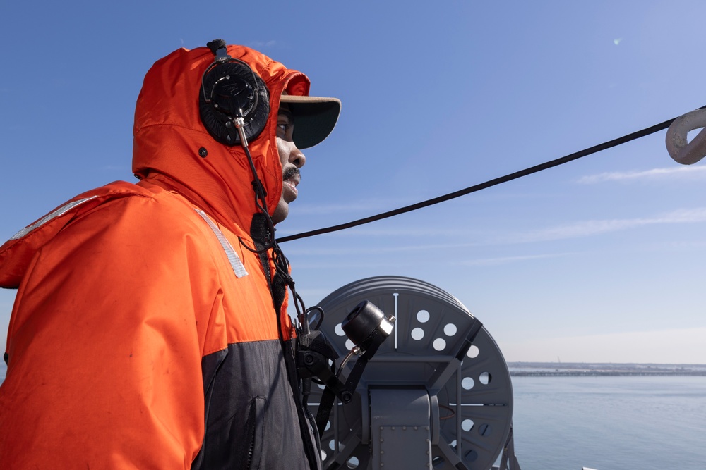 Sailors Conduct Sea and Anchor
