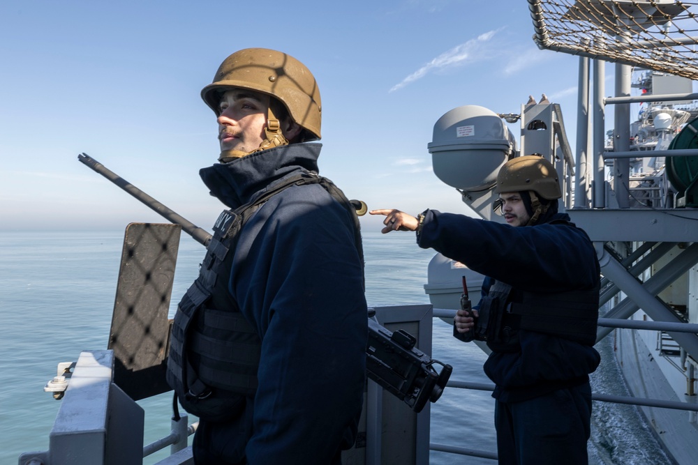 Sailors Conduct Sea and Anchor