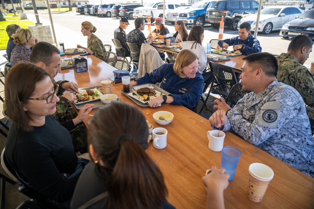 U.S. Coast Guard Sector hosts a visit for the U.S. Navy Foreign Attache Affairs Liaison, with 22 Foreign Nations