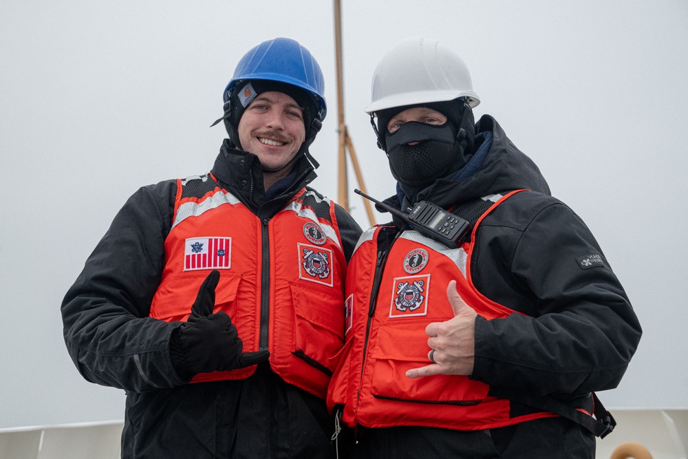 Coast Guard Cutter John Witherspoon crew transits through Wrangell Narrows, Alaska