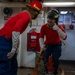 USCGC Polar Star (WAGB 10) crewmembers conduct damage control training in McMurdo Sound during Operation Deep Freeze