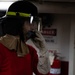 USCGC Polar Star (WAGB 10) crewmembers conduct damage control training in McMurdo Sound during Operation Deep Freeze