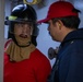 USCGC Polar Star (WAGB 10) crewmembers conduct damage control training in McMurdo Sound during Operation Deep Freeze