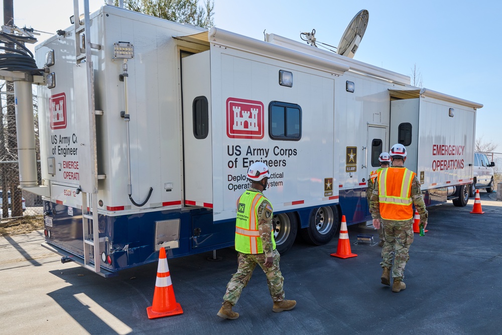 U.S. Army Corps of Engineers Leadership Visits Emergency Operations Site