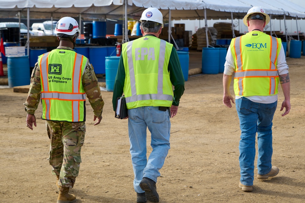 U.S. Army Corps of Engineers Leadership Oversees Hazardous Materials Cleanup