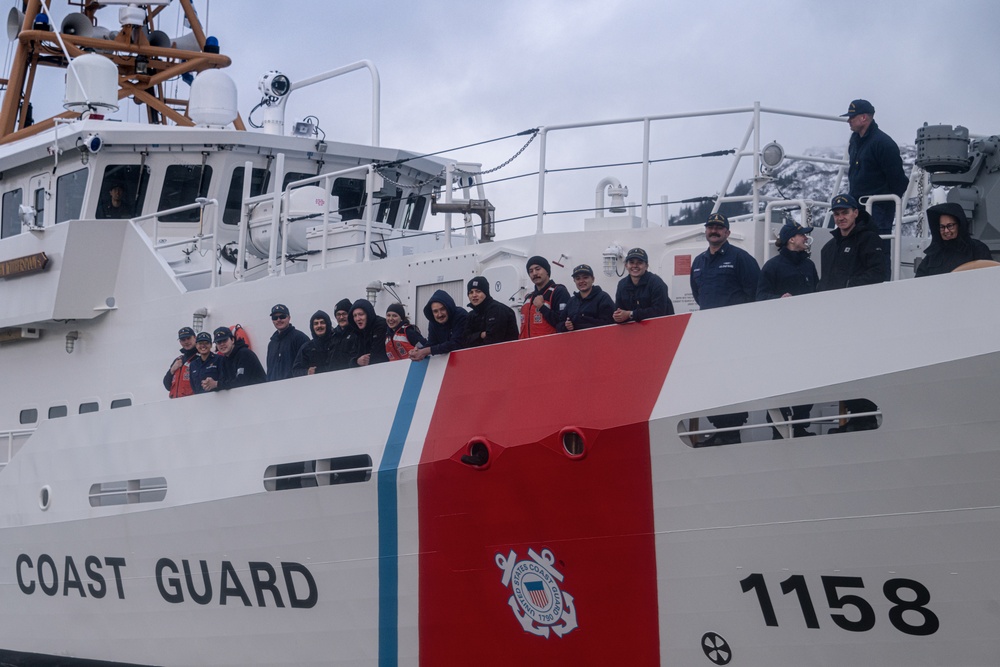 Coast Guard Cutter John Witherspoon crew transits to Juneau, Alaska