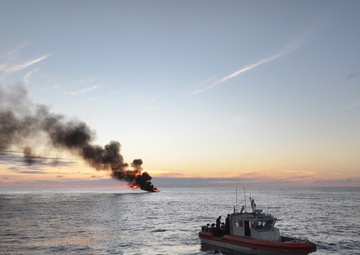 Coast Guard Cutter Stone intercepts a drug trafficking vessel in the Eastern Pacific Ocean