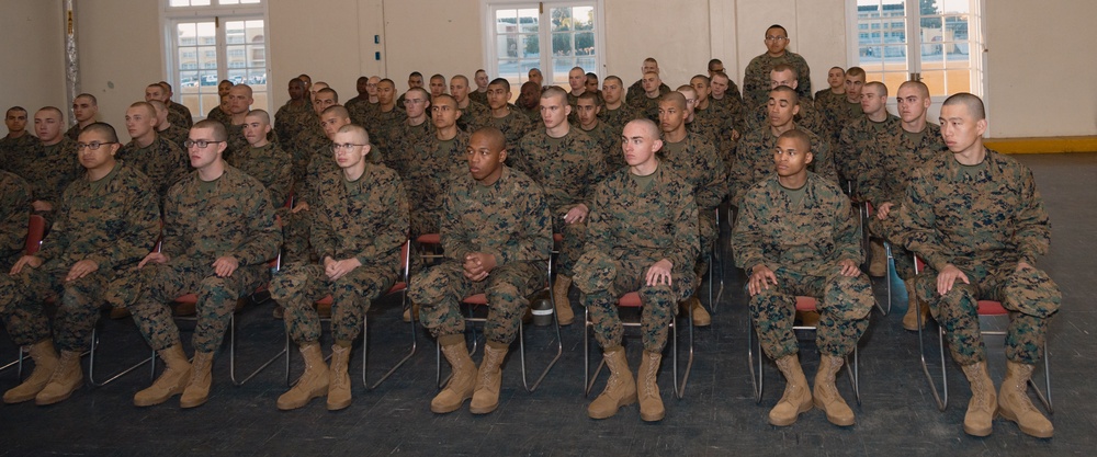 Hotel Company Recruits meet LCpl Bruno