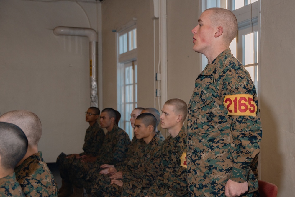 Hotel Company Recruits meet LCpl Bruno