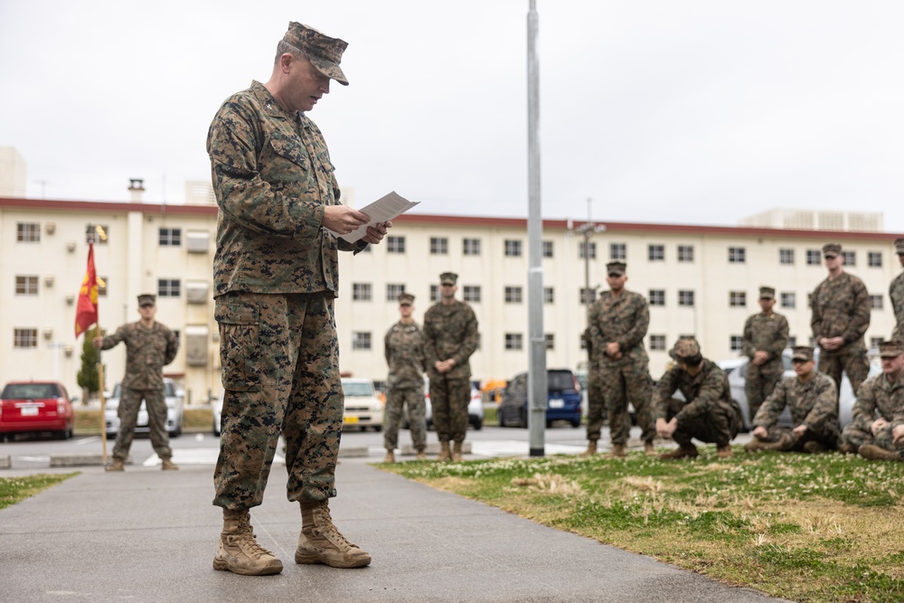 4th Marine Regiment Awards and Promotion Ceremony