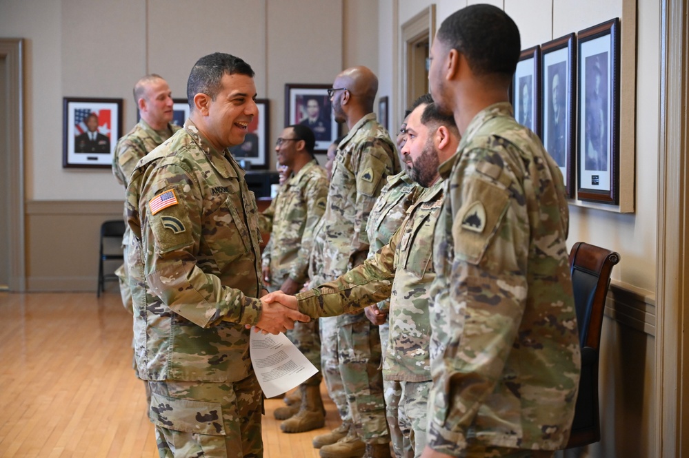 D.C. National Guard Counterdrug Program Soldiers and Airmen Coined by Commanding General