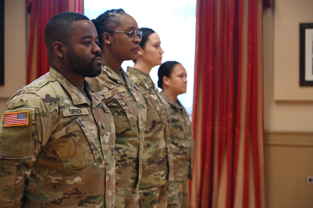 D.C. National Guard Counterdrug Program Soldiers and Airmen Coined by Commanding General