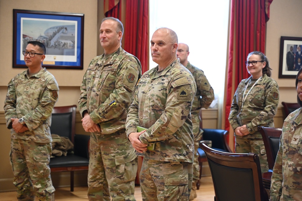 D.C. National Guard Counterdrug Program Soldiers and Airmen Coined by Commanding General